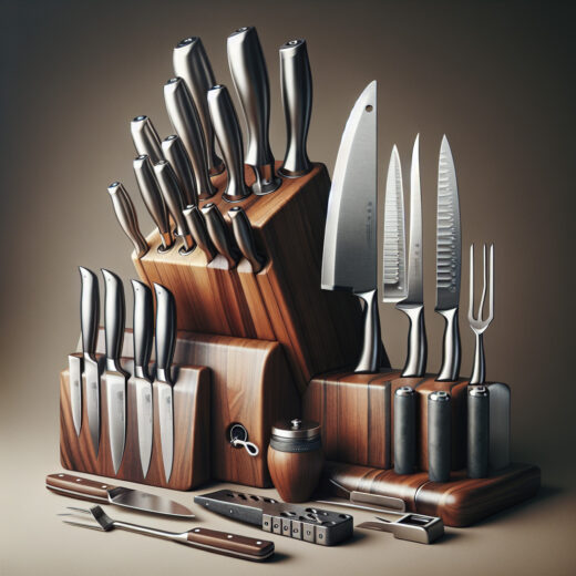 Zestawy noży kuchennych: Noże do krojenia potraw amerykańskich.